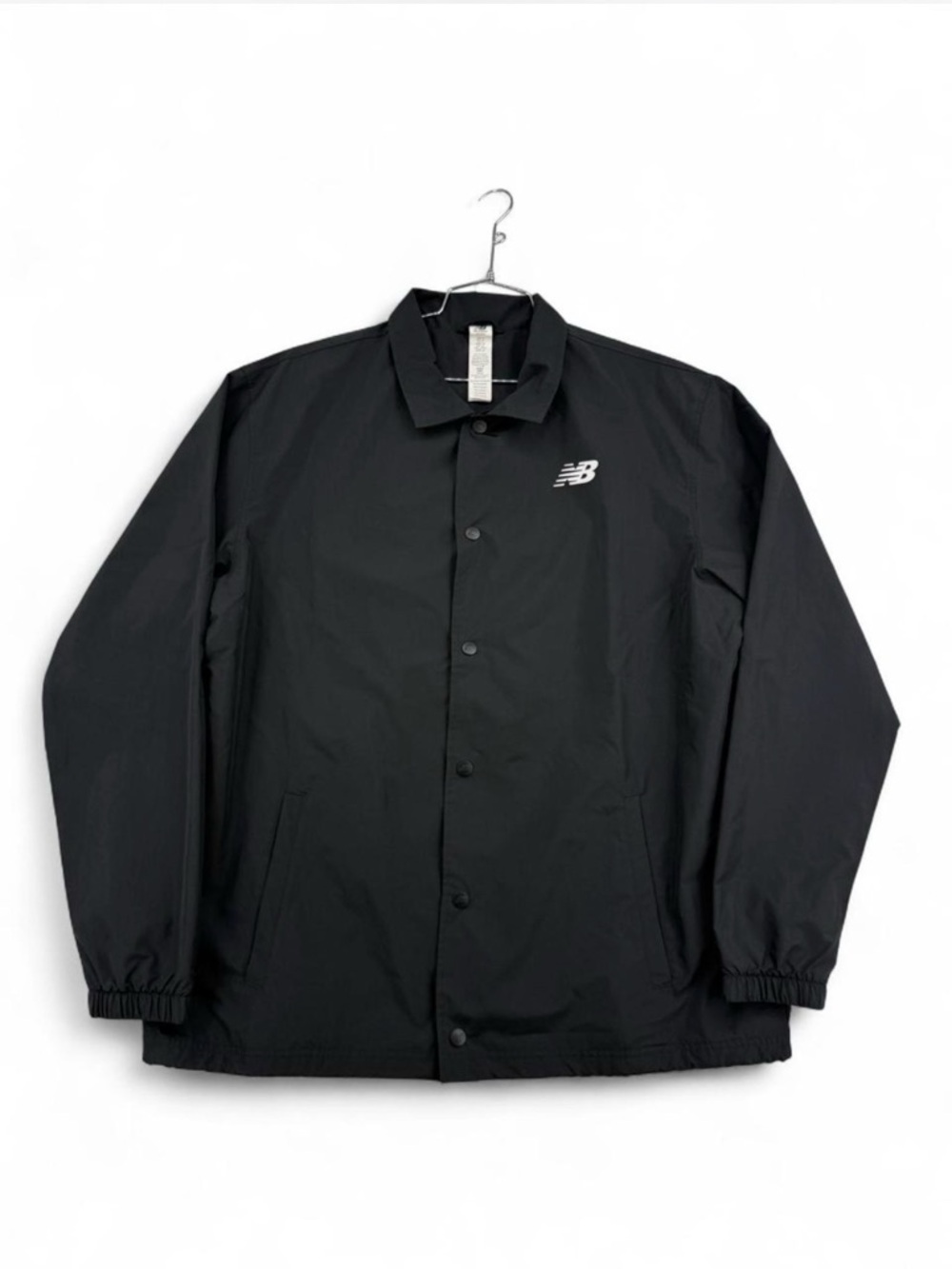 Men’s New Balance Athletic Casual Black Windbreaker Coach Jacket Size XL